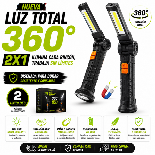 LUZ TOTAL 360° 2x1